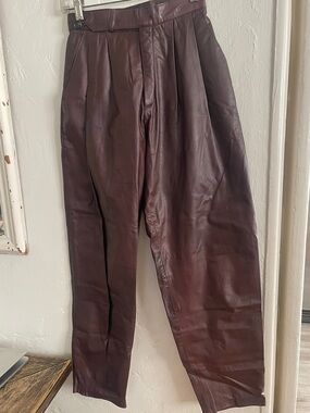 Vintage Buttery Soft Leather Pants.